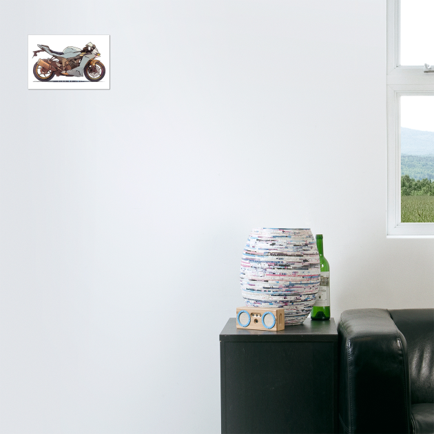 zx-6r 24 cyber - Kawasaki Ninja Zx6r - Posters and Art